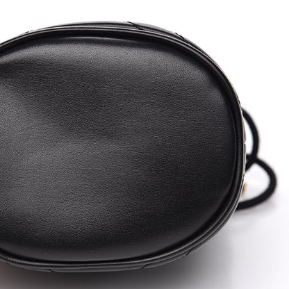 Gucci Calfskin Matelasse Mini GG Marmont 2.0 Bucket Bag Black 11 of 12