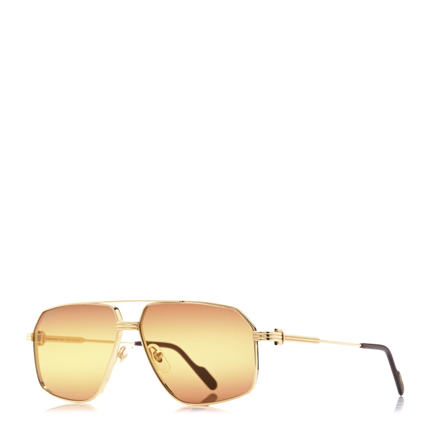 Cartier Metal Premiere De Cartier Sunglasses CT0270S Gold Orange 1 of 6