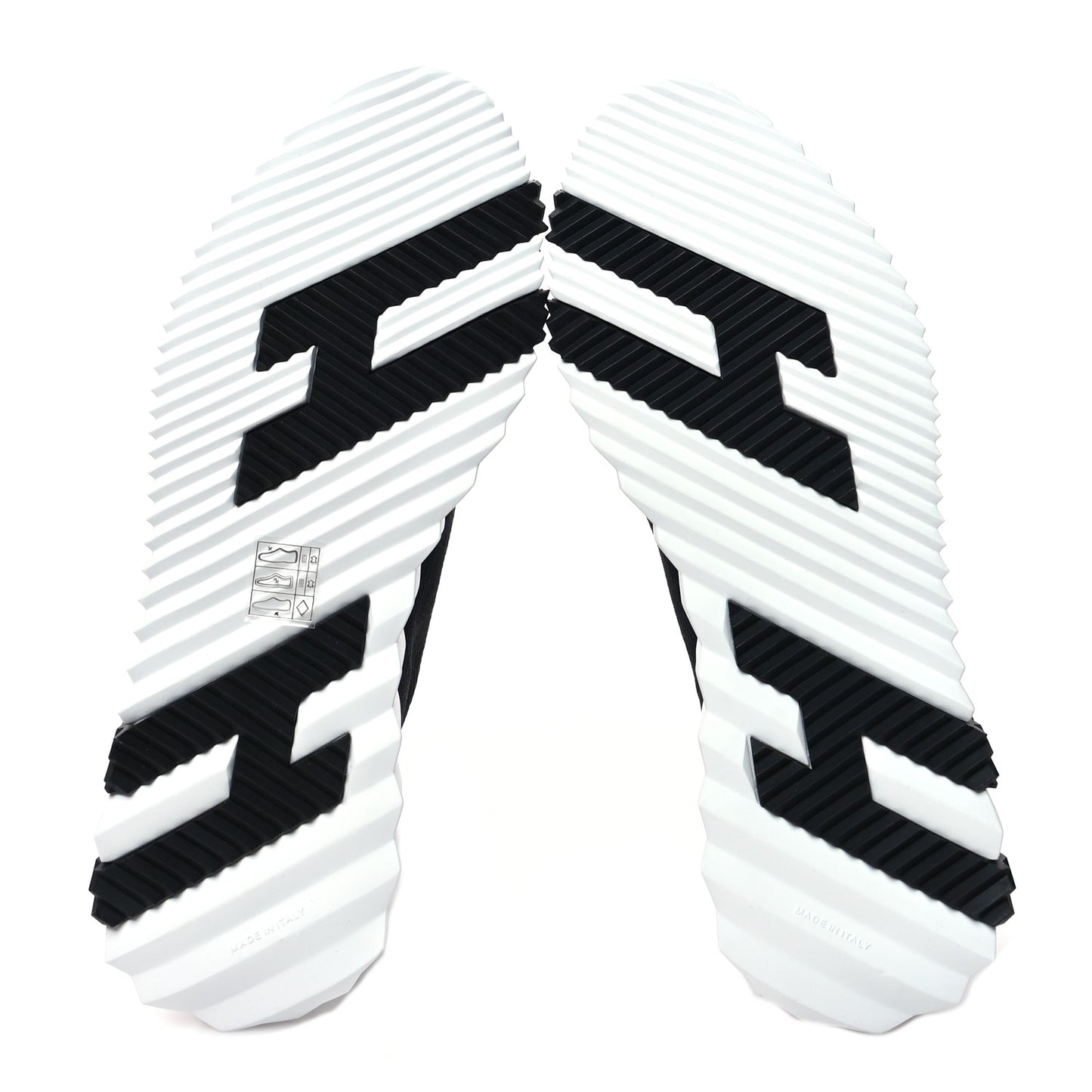Technical Canvas Goatskin Fun Sneakers 39 Black White