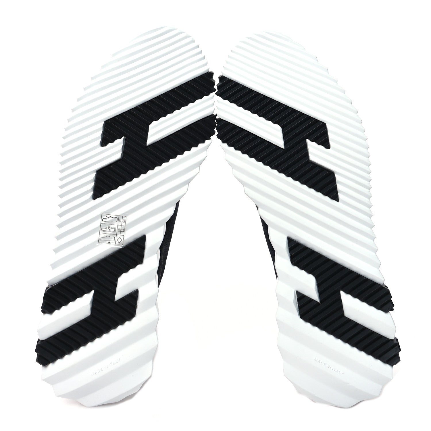 Hermes Technical Canvas Goatskin Fun Sneakers 39 Black White 5 of 8