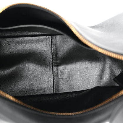 Prada Soft Calfskin Large Aimée Shoulder Bag Black 5 of 10