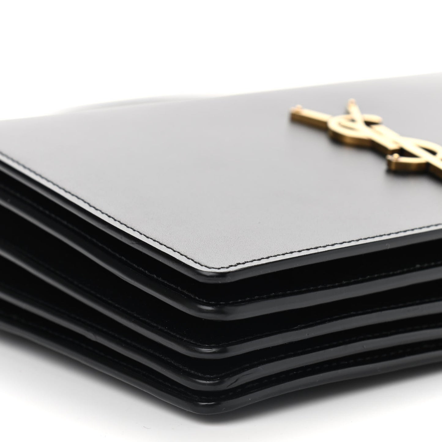 Smooth Calfskin Shoulder Bag Black