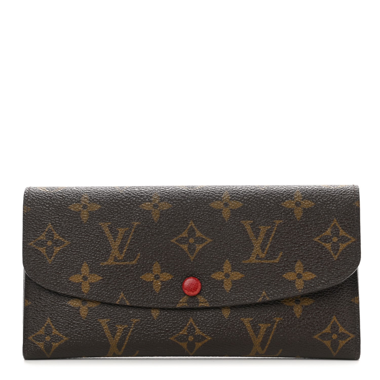 Louis Vuitton Monogram Emilie Wallet Red 1 of 12