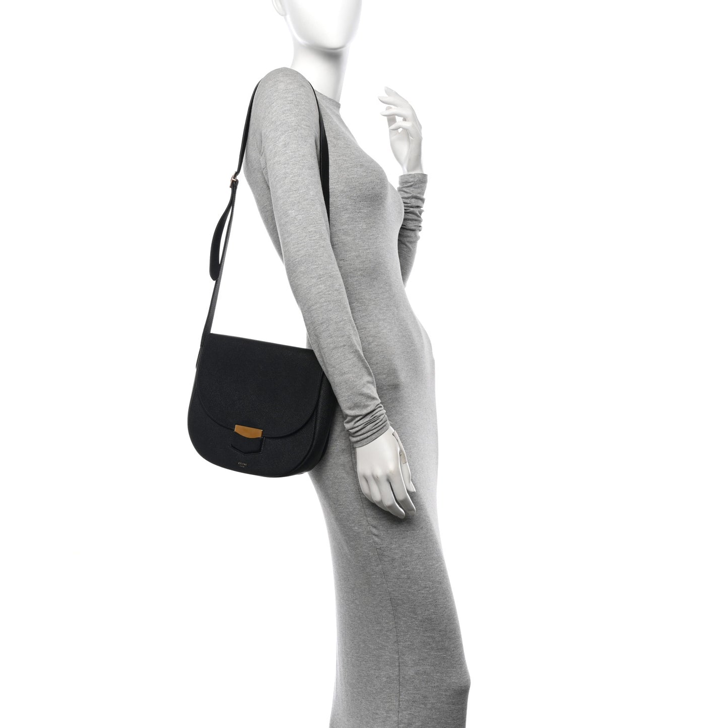 Grained Calfskin Compact Trotteur Black