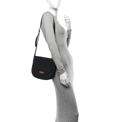Celine Grained Calfskin Compact Trotteur Black 2 of 12