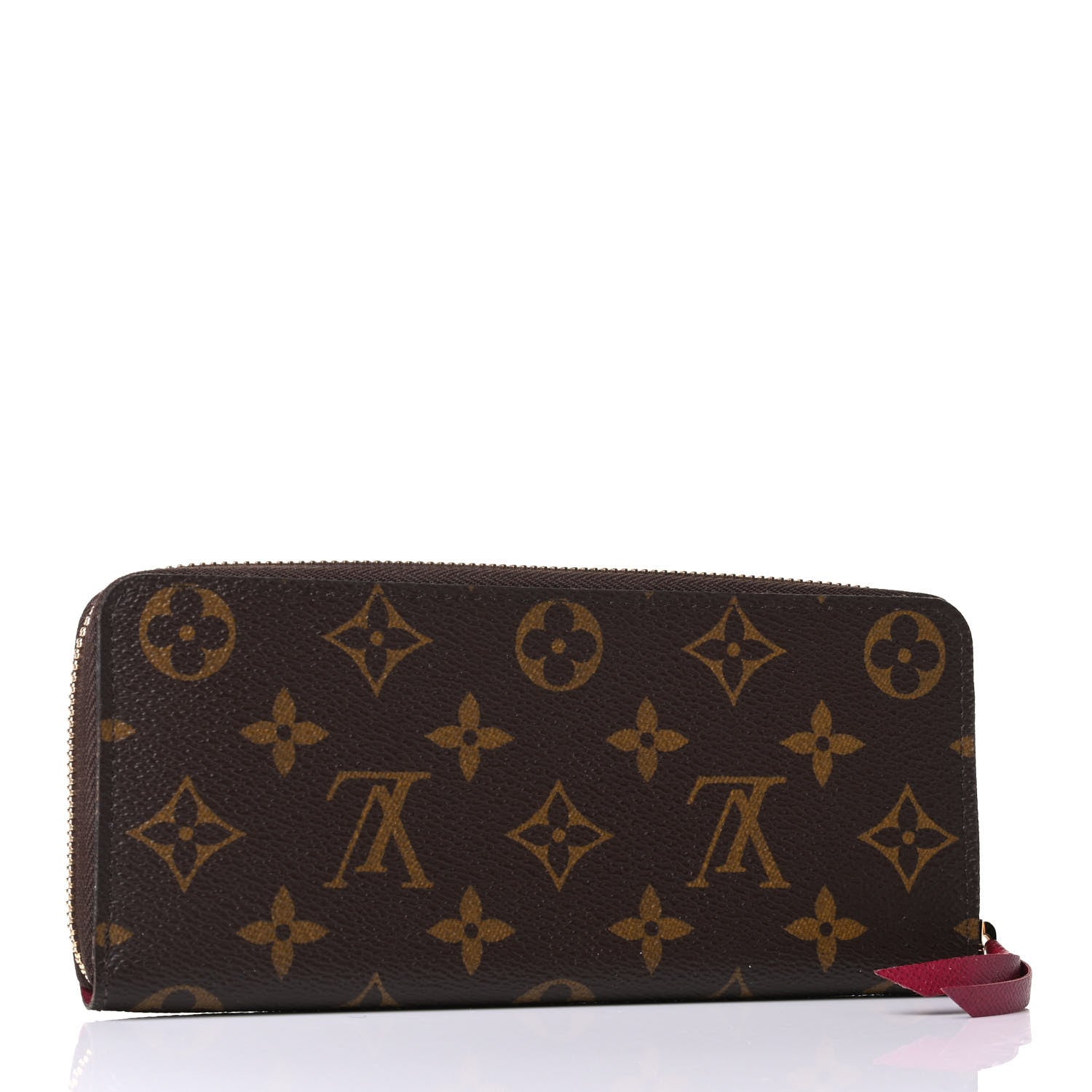 Louis Vuitton Monogram Clemence Wallet Fuchsia 2 of 5