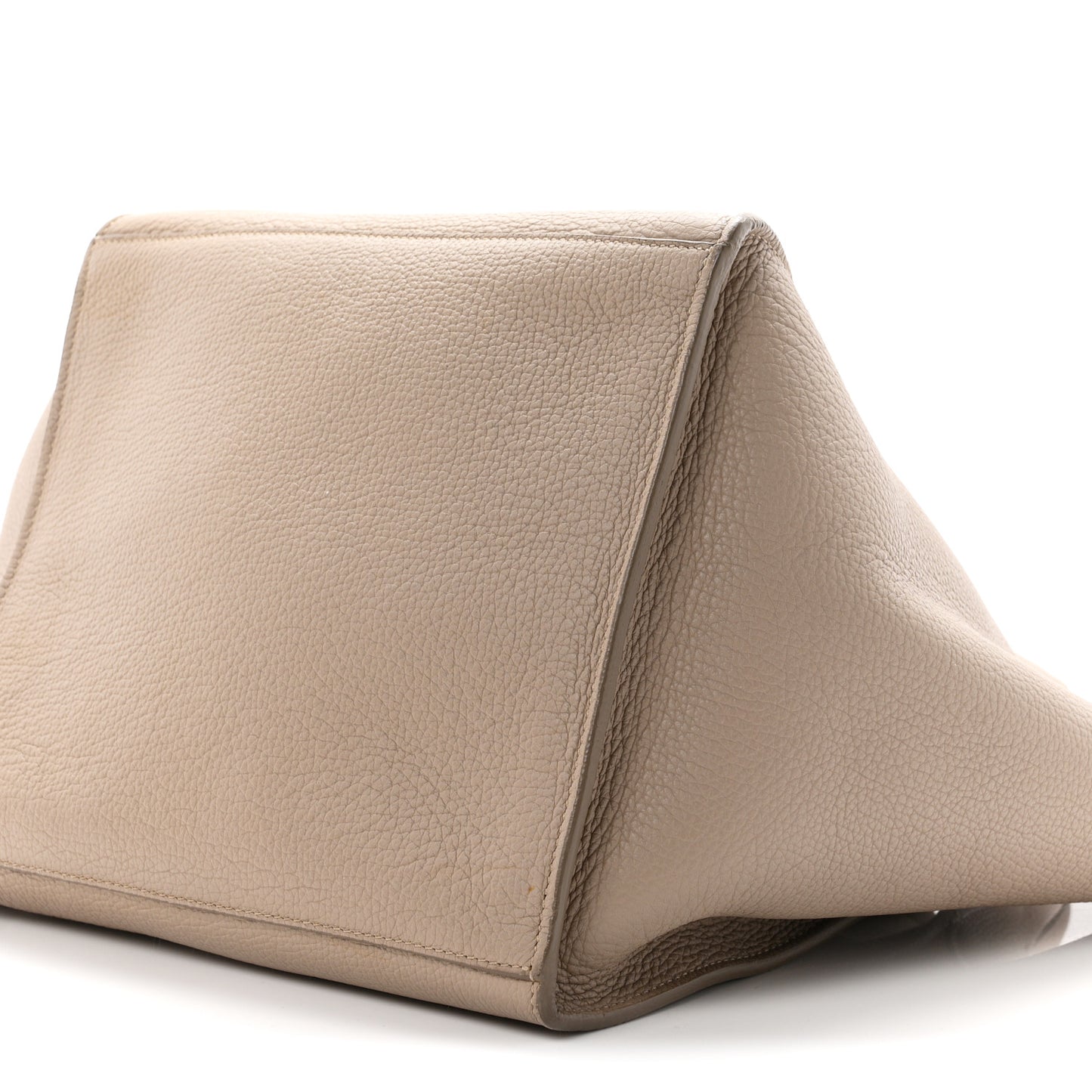 Supple Grained Calfskin Small Big Bag Light Taupe