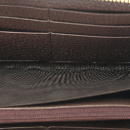 Gucci GG Supreme Monogram Web Ophidia Zip Around Wallet Brown 5 of 9