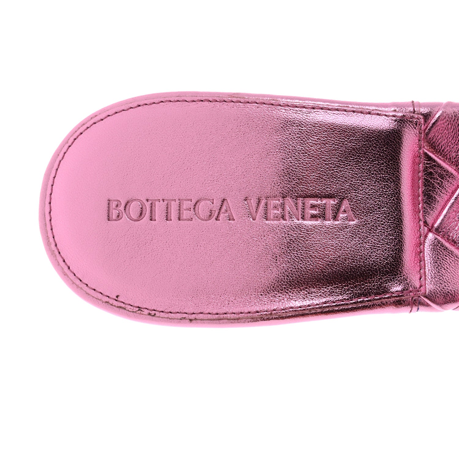 Bottega Veneta Metallic Nappa Maxi Intrecciato Lido 90mm Mule Sandals 39 Azalea 6 of 7