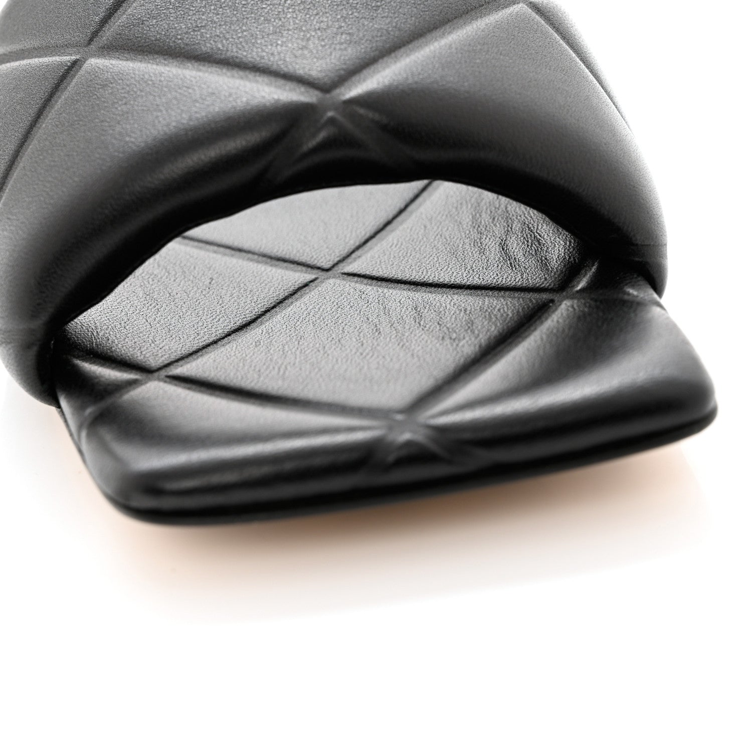 Bottega Veneta Nappa Quilted Rubber Lido Flat Sandals 36 Black 9 of 9