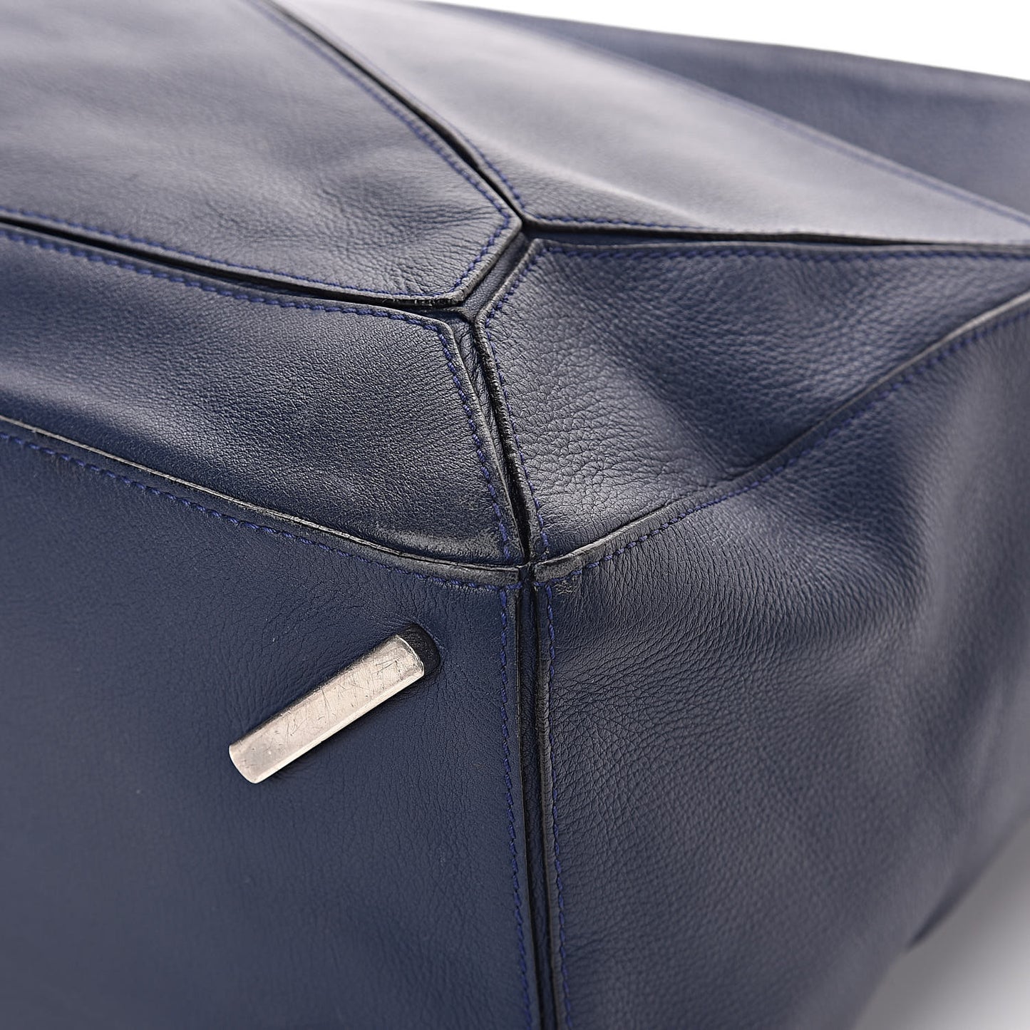 Calfskin Large Puzzle Bag Deep Blue