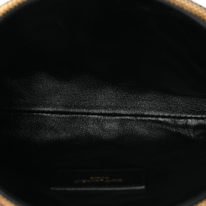Saint Laurent Lambskin Quilted Gaby Zipped Pouch Black 5 of 10
