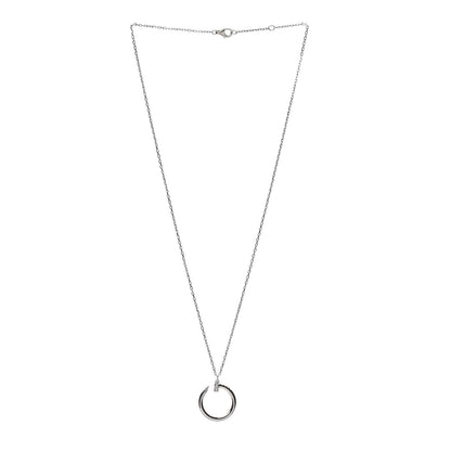 Cartier 18K White Gold Diamond Juste Un Clou Necklace 3 of 8
