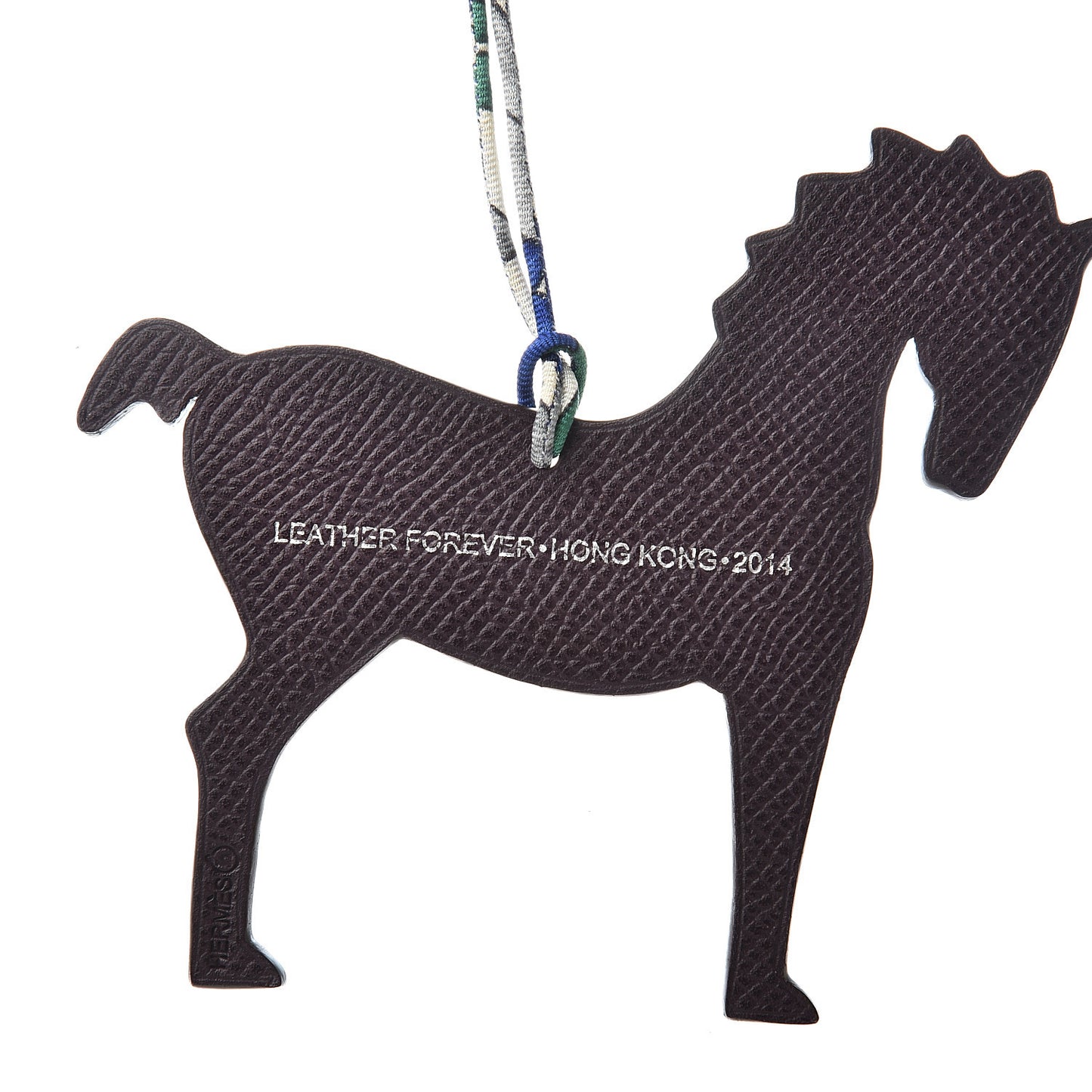 Epsom Togo Petit H Horse Bag Charm Raisin Bambou