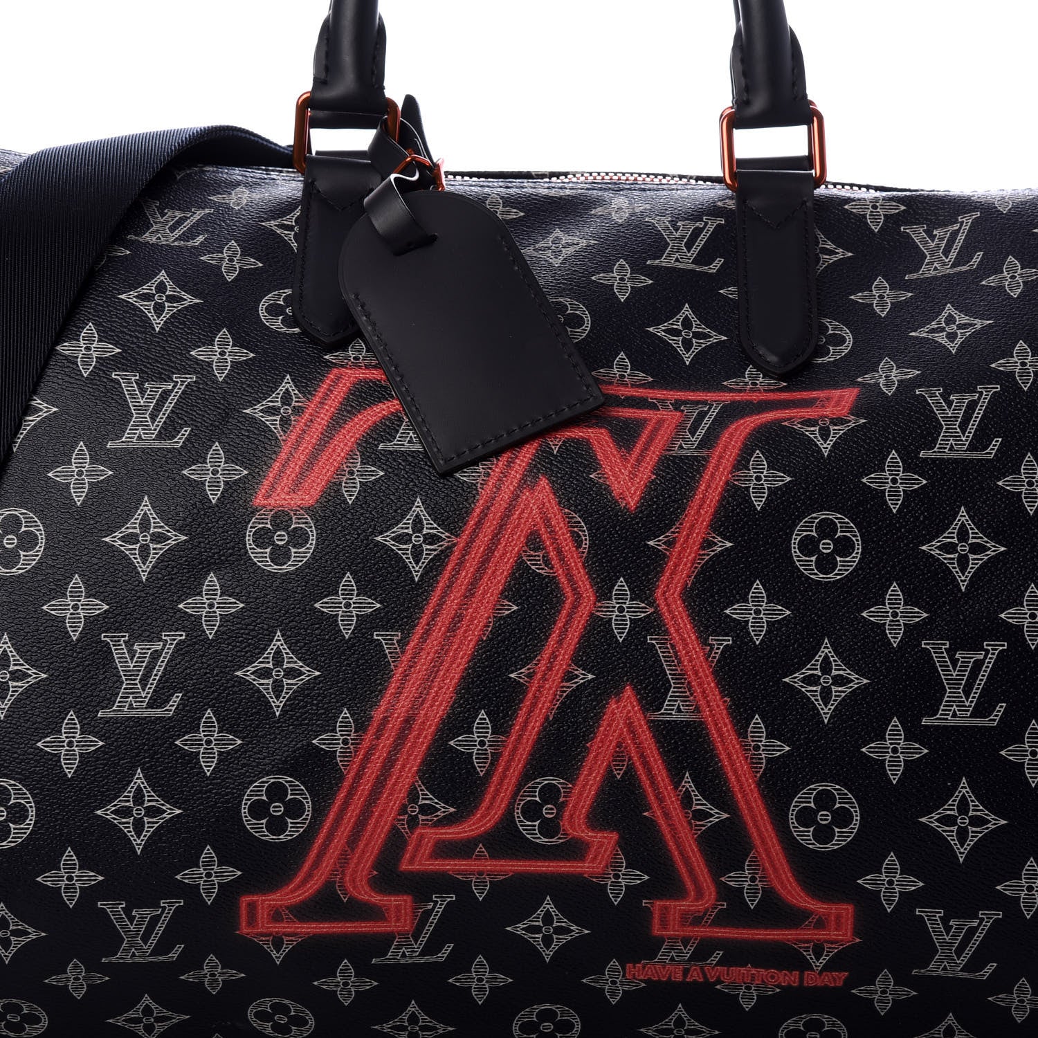 Louis Vuitton Monogram Upside Down Keepall Bandouliere 50 Ink 8 of 9