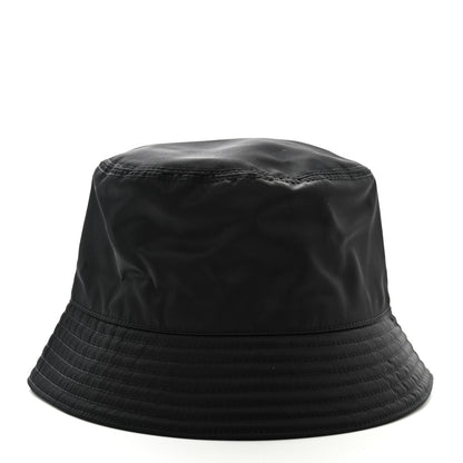 Prada Re-Nylon Metal Triangle Logo Womens Bucket Hat M Black 5 of 7