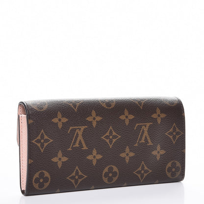 Louis Vuitton Monogram Emilie Wallet Rose Nacre 4 of 10