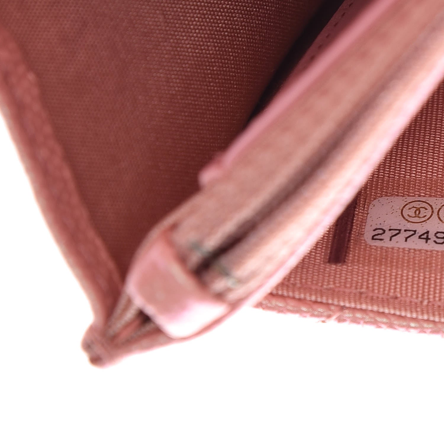 Chanel Iridescent Caviar Quilted Wallet on Chain WOC Rose Pink 8 of 10