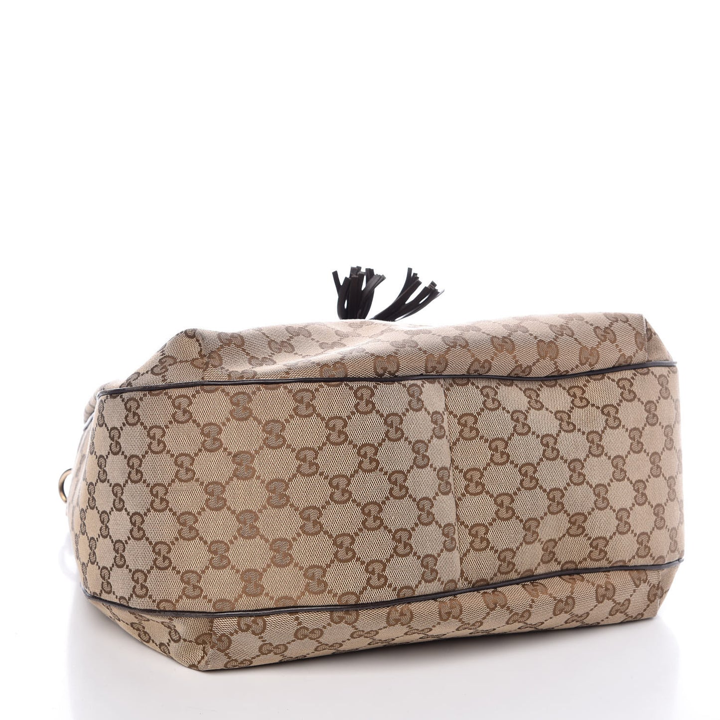 Monogram Margaux Calfskin Medium Emily Hobo Beige Ebony Cocoa