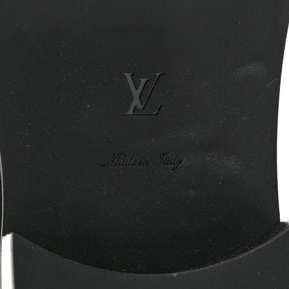 Louis Vuitton Calfskin Oversized Chain Academy Loafers 37 Black 8 of 8