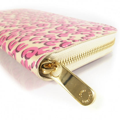 Louis Vuitton Leopard Zippy Wallet Coral White 5 of 8