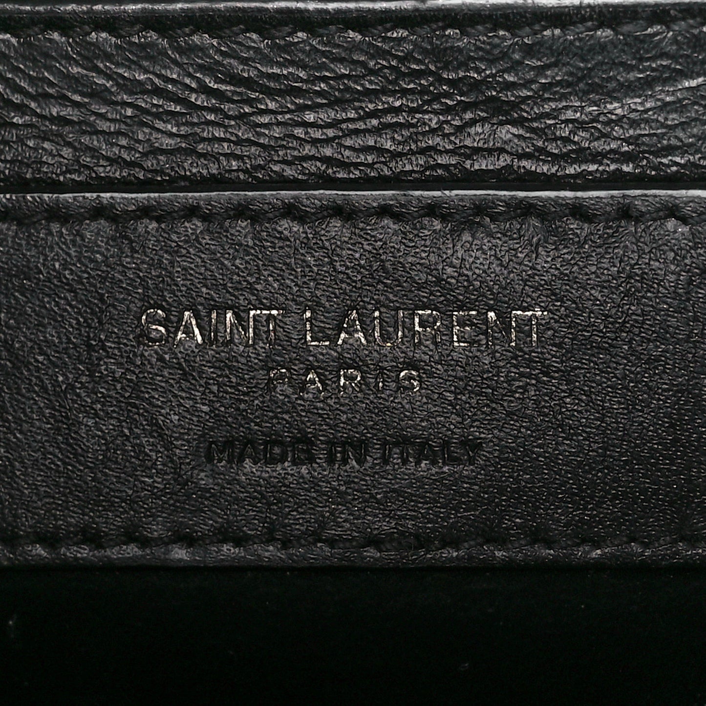 Grain De Poudre Textured Mixed Matelasse Triquilt Medium Monogram Monochrome Satchel Black