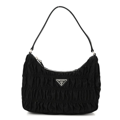 Prada Tessuto Nylon Gaufre Shoulder Bag Black 1 of 10