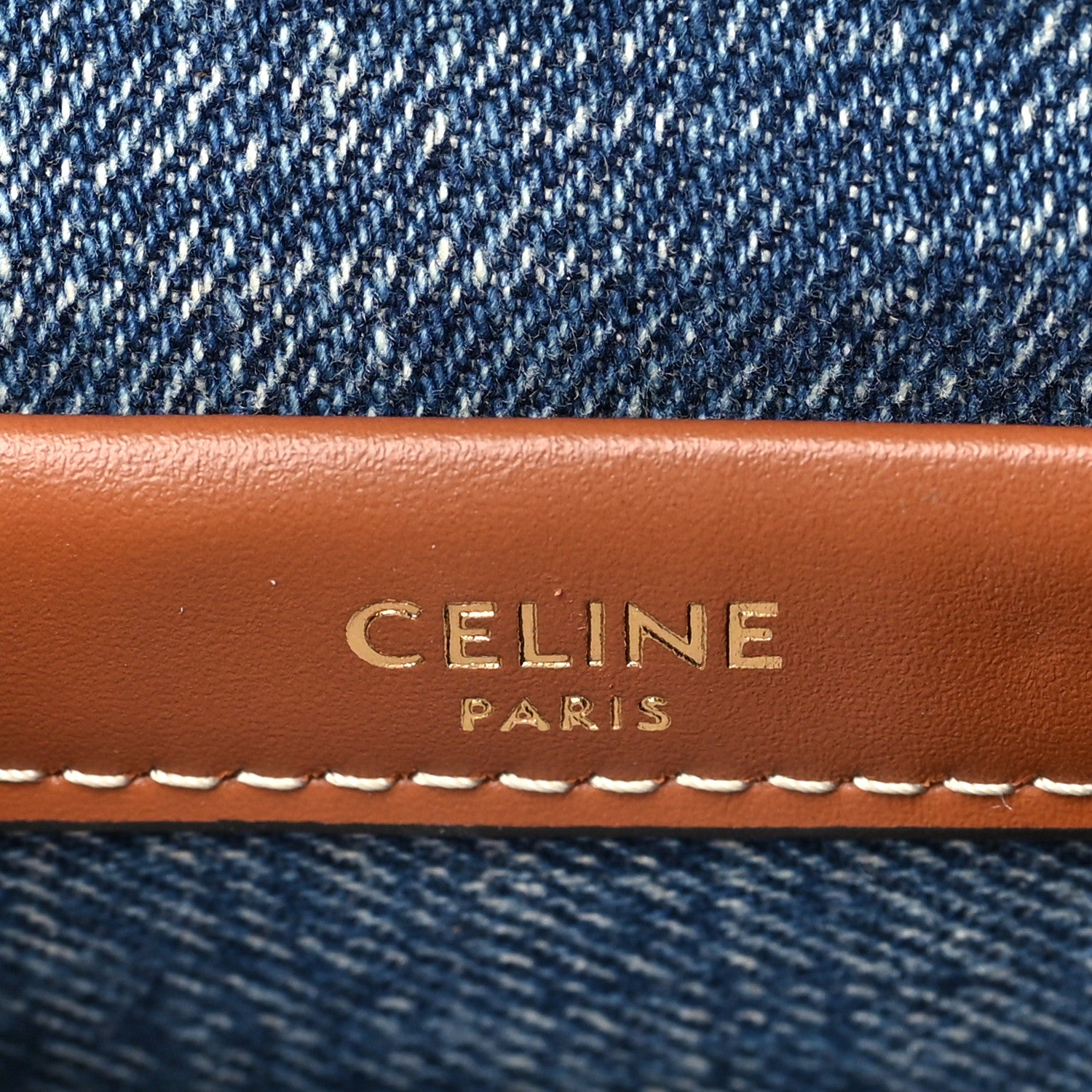 Celine Denim Calfskin Teen Nino Tan 6 of 10