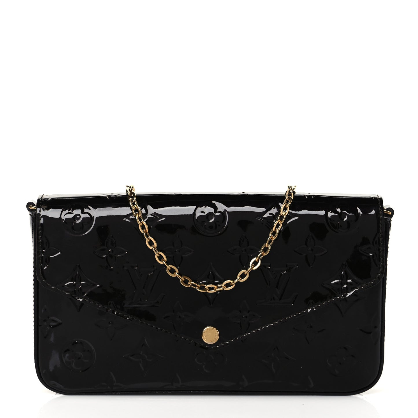 Vernis Pochette Felicie Chain Wallet Amarante