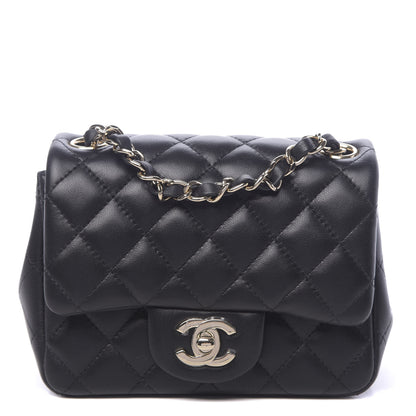 Chanel Lambskin Quilted Mini Square Flap Black 1 of 10