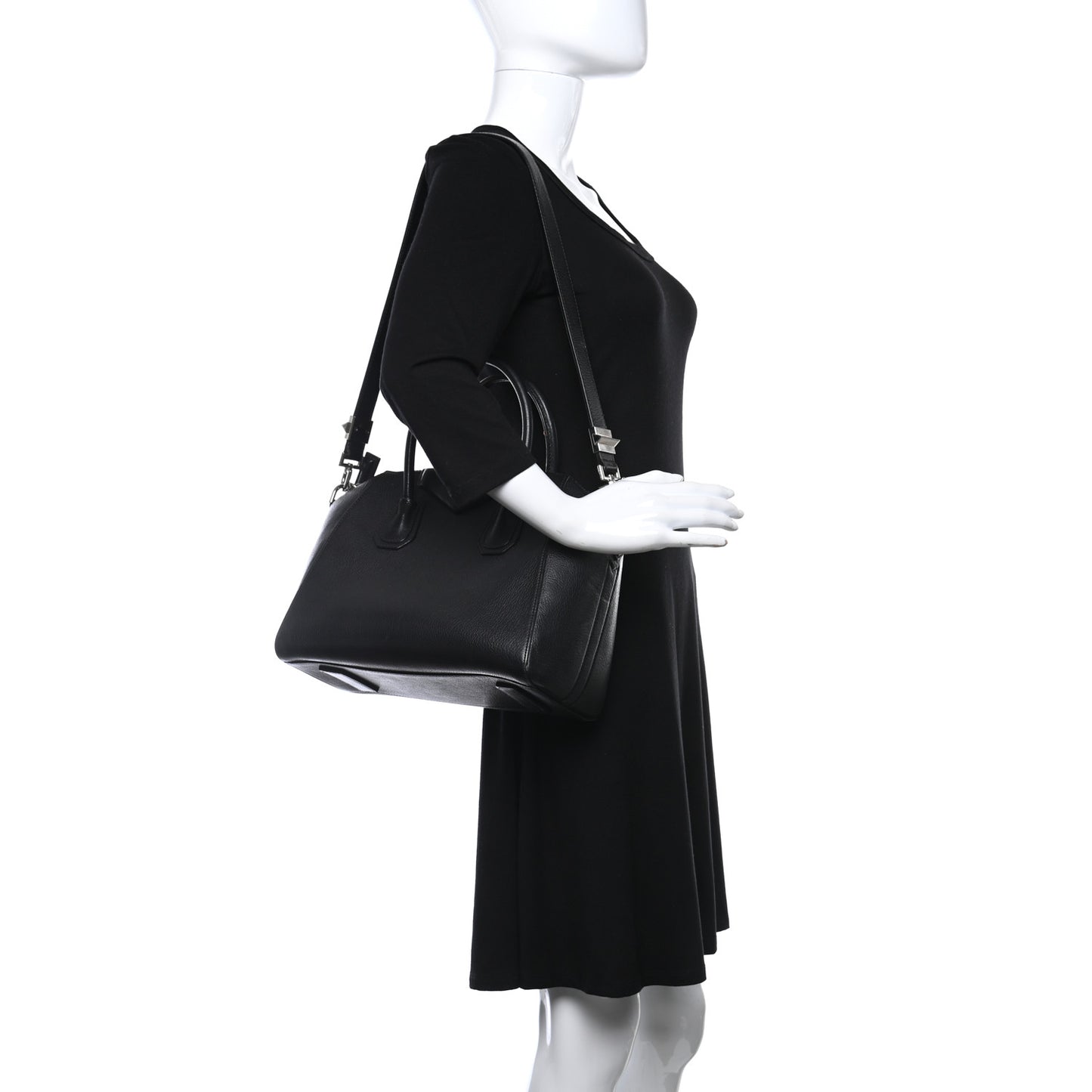 Sugar Goatskin Small Antigona Black