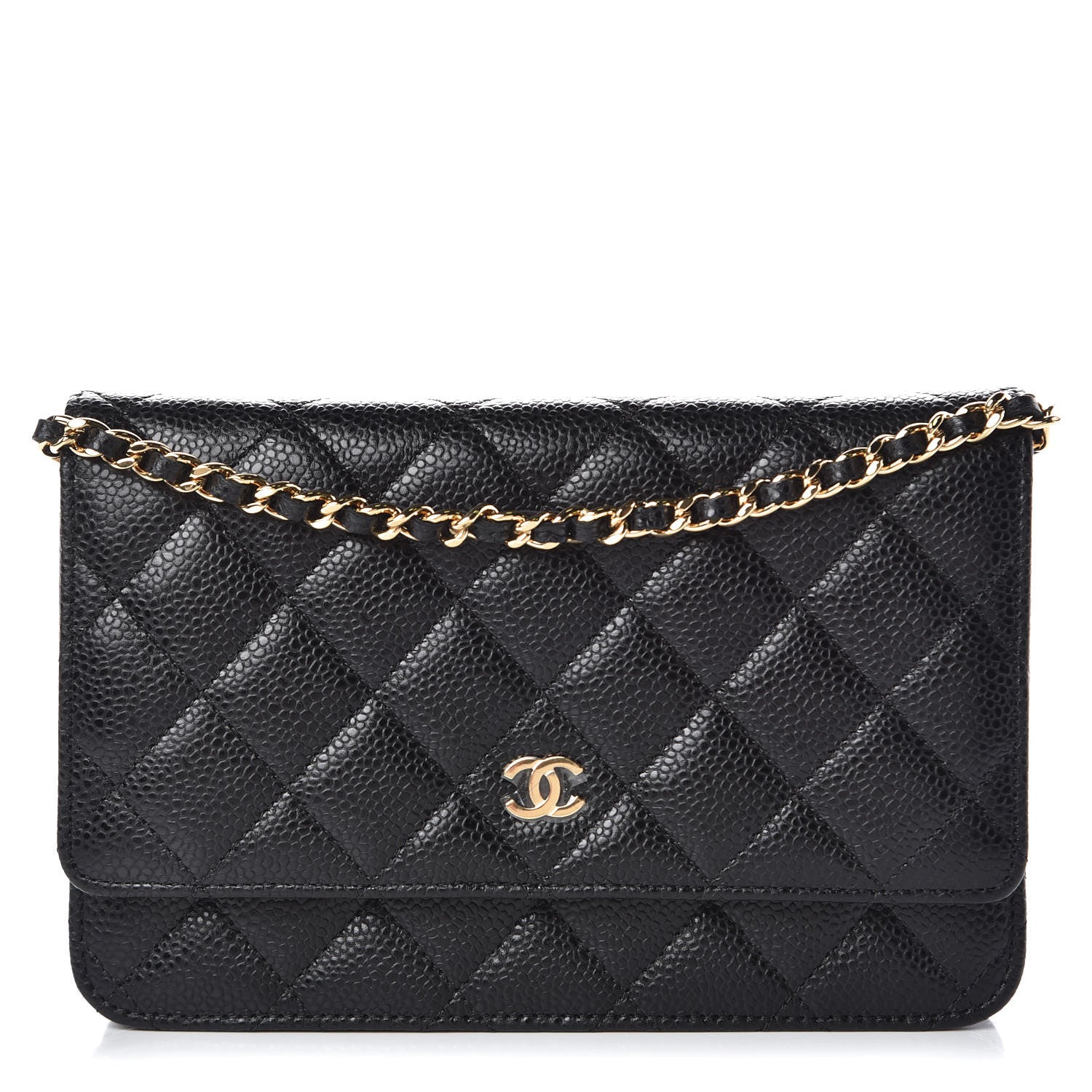 Chanel Caviar Quilted Wallet On Chain WOC Black 1 of 9