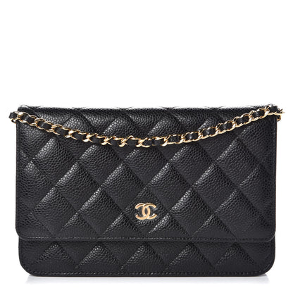 Chanel Caviar Quilted Wallet On Chain WOC Black 1 of 9