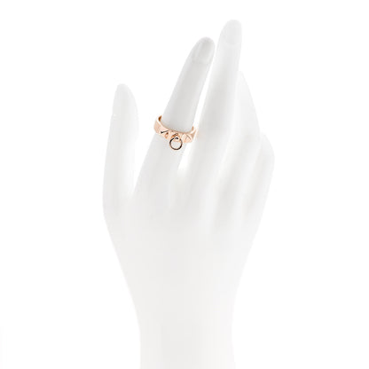 Hermes 18K Rose Gold PM Collier De Chien Ring 54 7 2 of 5