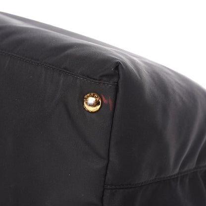 Prada Tessuto Nylon Saffiano Tote Black 10 of 11