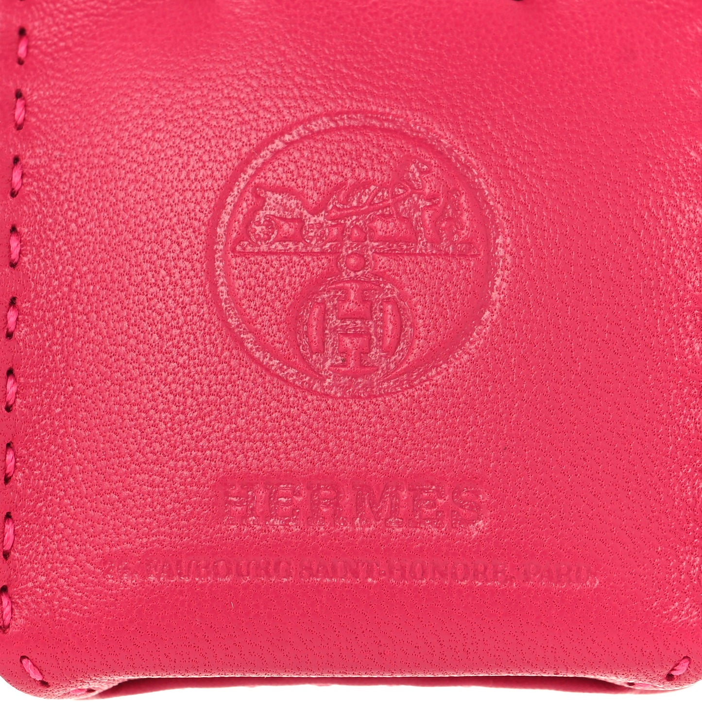 Milo Lambskin Swift Shopping Bag Charm Rose Mexico
