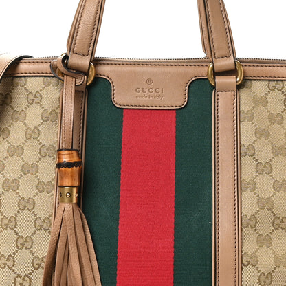Gucci Monogram Web Medium Rania Top Handle Bag Khaki 8 of 10