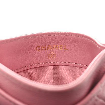 Chanel Caviar Quilted Card Holder Pink 6 of 11