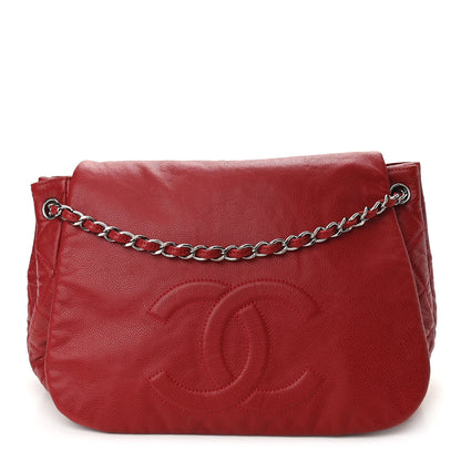 Chanel Caviar Timeless CC Accordion Flap Red 1 of 10