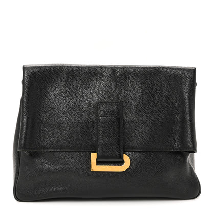 Delvaux Grained Calfskin Shoulder Bag Black 1 of 9