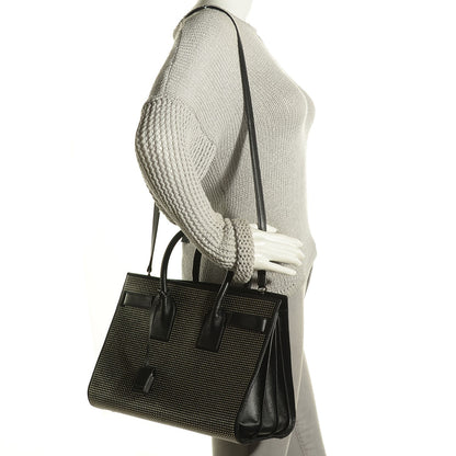 Saint Laurent Calfskin Studded Sac De Jour Small Black 2 of 9
