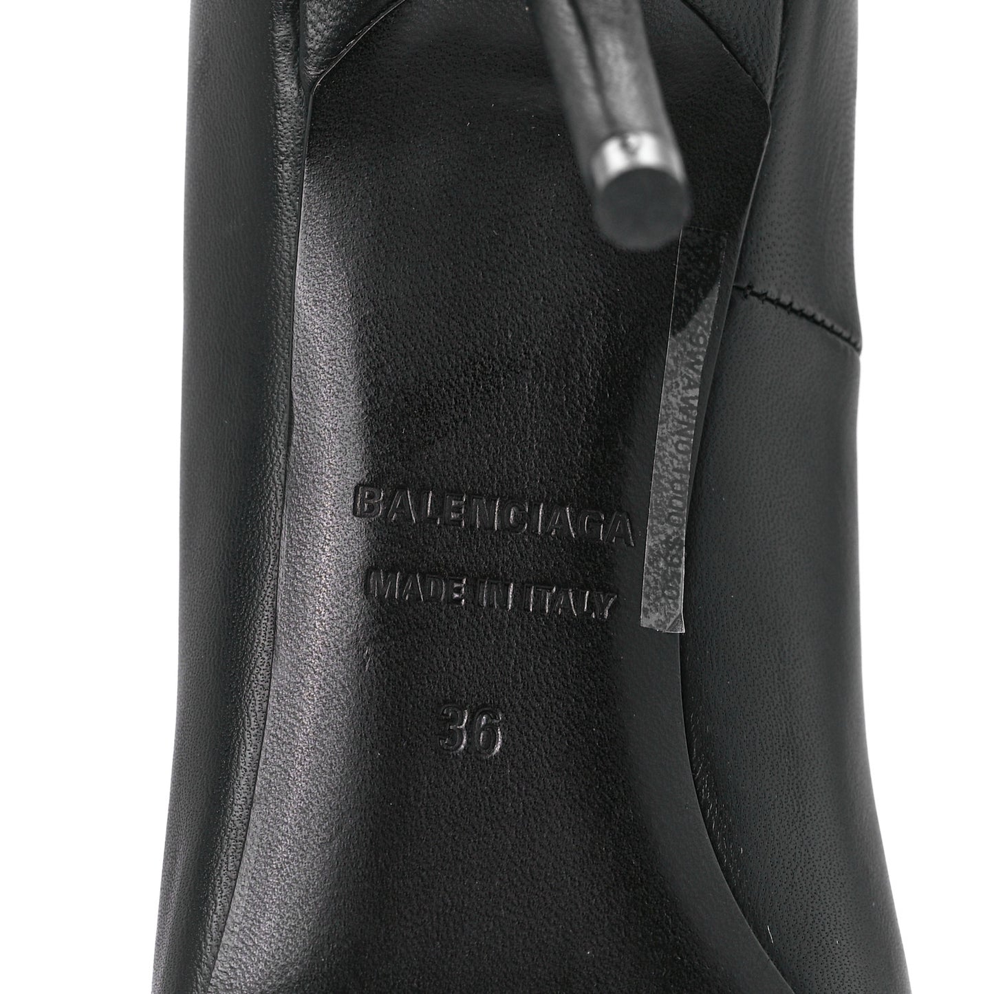 Nappa Square Knife 80mm Pumps 36 Black