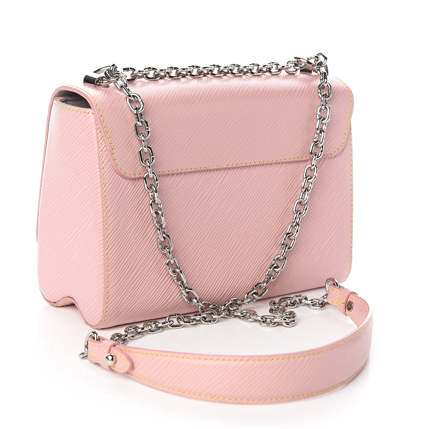 Epi Twist Shoulder Bag MM Rose Ballerine