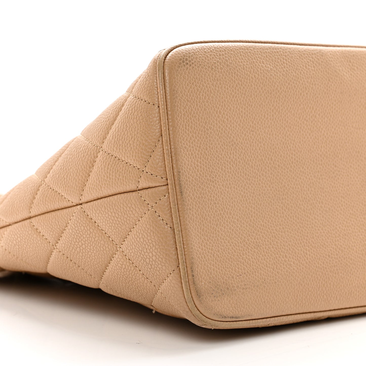Caviar Quilted Medallion Tote Beige