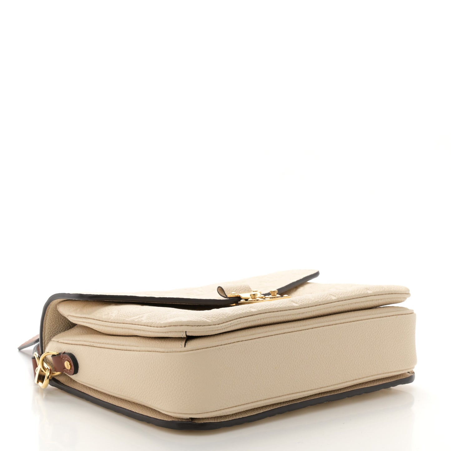 Empreinte Braided Pochette Metis Creme Beige Caramel