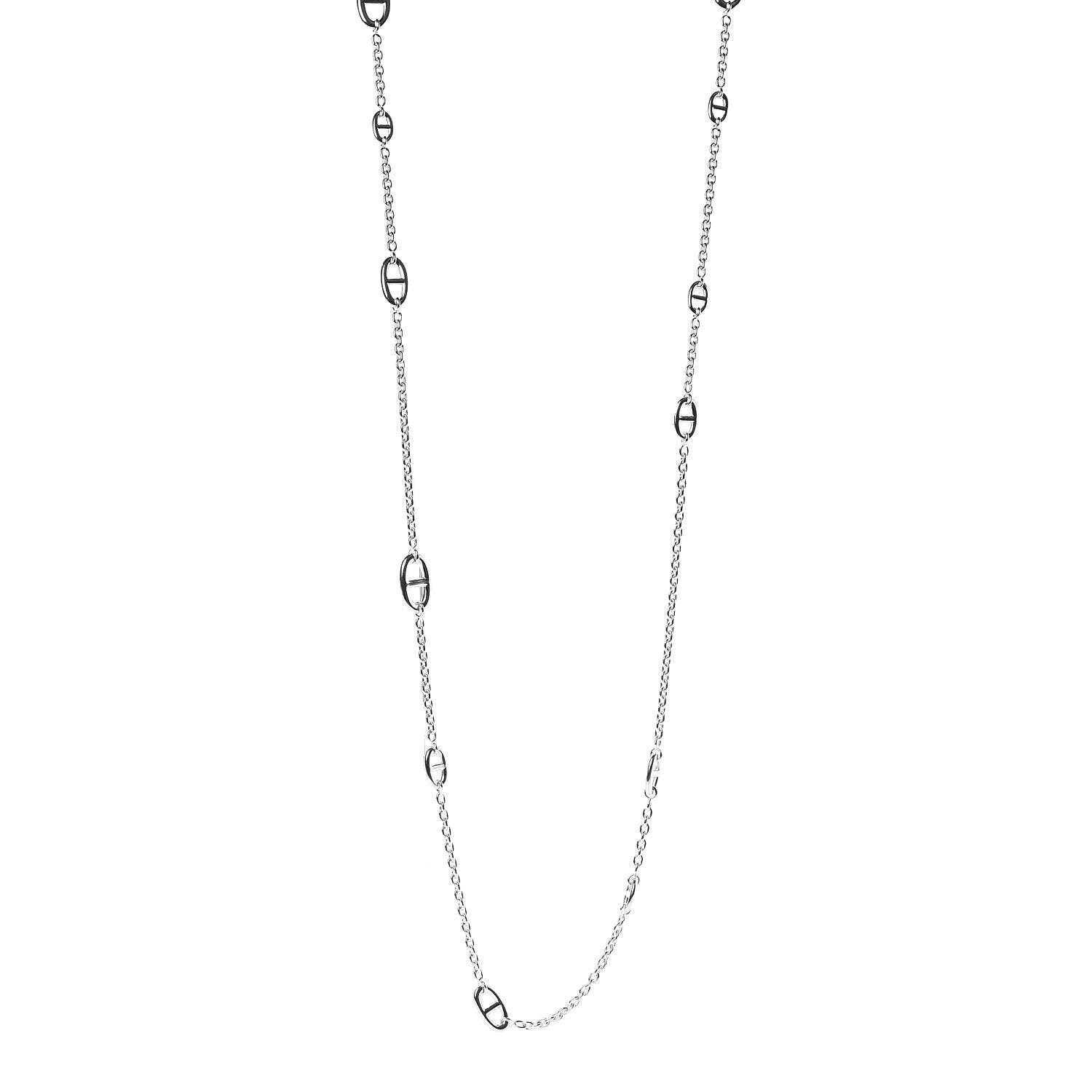 Hermes Sterling Silver Farandole Necklace 120 1 of 4