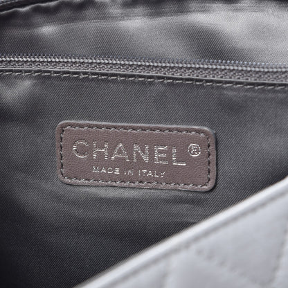 Chanel Vinyl Quilted Jumbo Melrose Degrade Flap Black 6 of 7