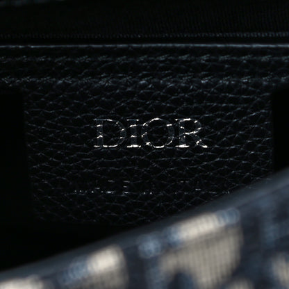 Christian Dior HOMME Oblique Calfskin Mens Mini Saddle Backpack Navy Blue 5 of 8