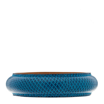 Hermes Lizard Small Astral Bracelet S Bleu Petrole 1 of 5
