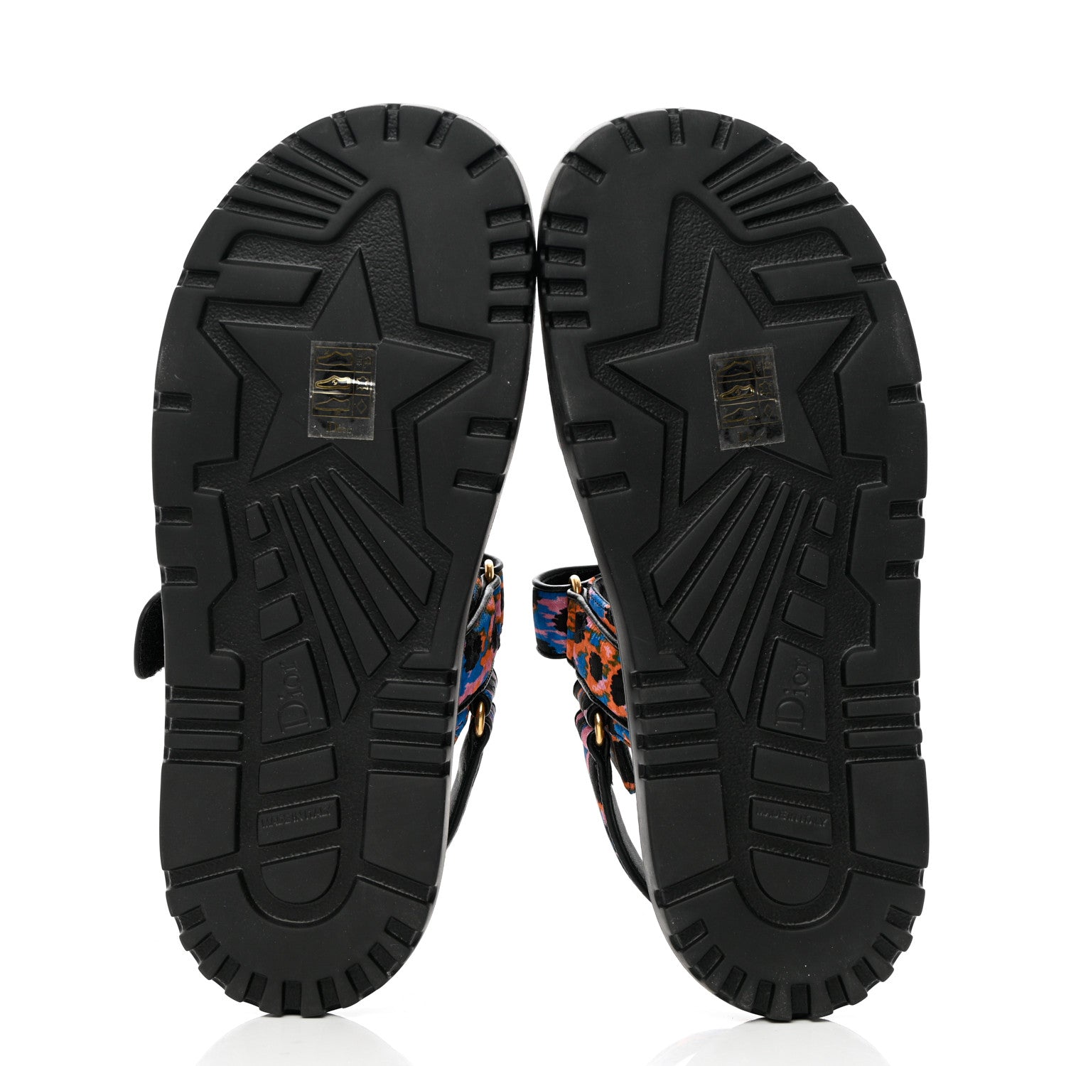 Christian Dior Technical Fabric Mizza Print DiorAct Sandals 40 Multicolor 5 of 8